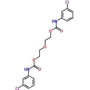 2-[2-[(3-氯苯基)氨基甲酰氧基]乙氧基]-n-(3-氯苯基)氨基甲酸乙酯結(jié)構(gòu)式_6942-00-3結(jié)構(gòu)式