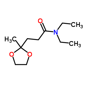 N,n-diethyl-3-(2-methyl-1,3-dioxolan-2-yl)propanamideStructure,6942-24-1Structure N,n-diethyl-3-(2-methyl-1,3-dioxolan-2-yl)propanamide Structure,6942-24-1Structure