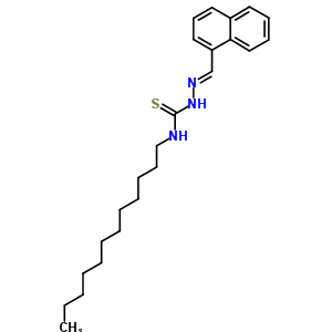 Hydrazinecarbothioamide,n-dodecyl-2-(1-naphthalenylmethylene)-Structure,6942-51-4Structure Hydrazinecarbothioamide,n-dodecyl-2-(1-naphthalenylmethylene)- Structure,6942-51-4Structure