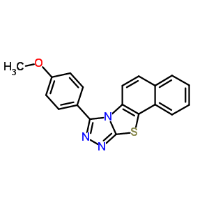 8-(4-甲氧基苯基)-萘并[2,1:4,5]噻唑并[2,3-c][1,2,4]噻唑結(jié)構(gòu)式_69484-91-9結(jié)構(gòu)式