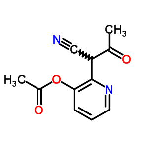 2-Pyridineacetonitrile,a-acetyl-3-(acetyloxy)-Structure,69539-62-4Structure 2-Pyridineacetonitrile,a-acetyl-3-(acetyloxy)- Structure,69539-62-4Structure