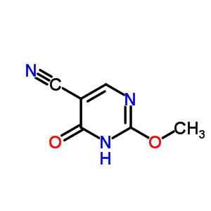 5-Pyrimidinecarbonitrile,1,6-dihydro-2-methoxy-6-oxo-Structure,6971-62-6Structure 5-Pyrimidinecarbonitrile,1,6-dihydro-2-methoxy-6-oxo- Structure,6971-62-6Structure