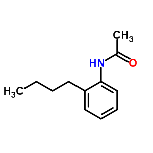 Acetamide, n-(2-butylphenyl)-Structure,6971-78-4Structure Acetamide, n-(2-butylphenyl)- Structure,6971-78-4Structure