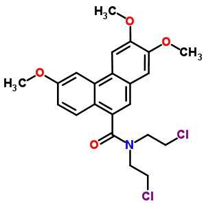 9-Phenanthrenecarboxamide,n,n-bis(2-chloroethyl)-2,3,6-trimethoxy-Structure,69966-70-7Structure 9-Phenanthrenecarboxamide,n,n-bis(2-chloroethyl)-2,3,6-trimethoxy- Structure,69966-70-7Structure