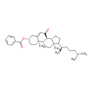7-氧代膽甾-5-烯-3-基苯甲酸酯結(jié)構(gòu)式_6997-41-7結(jié)構(gòu)式