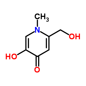 4(1H)-pyridinone, 5-hydroxy-2-(hydroxymethyl)-1-methyl-(9ci)Structure,70033-59-9Structure 4(1H)-pyridinone, 5-hydroxy-2-(hydroxymethyl)-1-methyl-(9ci) Structure,70033-59-9Structure