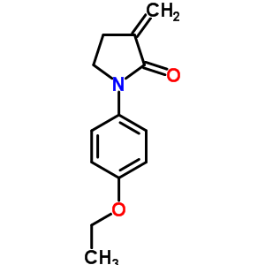2-Pyrrolidinone,1-(4-ethoxyphenyl)-3-methylene-Structure,70259-95-9Structure 2-Pyrrolidinone,1-(4-ethoxyphenyl)-3-methylene- Structure,70259-95-9Structure