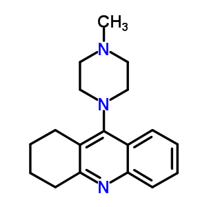 Acridine, 1,2,3,4-tetrahydro-9-(4-methyl-1-piperazinyl)-Structure,7032-38-4Structure Acridine, 1,2,3,4-tetrahydro-9-(4-methyl-1-piperazinyl)- Structure,7032-38-4Structure