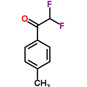 (9ci)-2,2-二氟-1-(4-甲基苯基)-乙酮結(jié)構(gòu)式_704-36-9結(jié)構(gòu)式