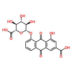 Rhein 8-beta-D-GlucuronideStructure,70793-10-1Structure Rhein 8-beta-D-Glucuronide Structure,70793-10-1Structure