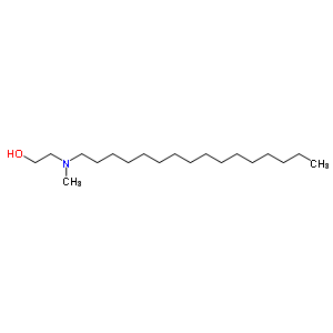 2-(十六基甲基氨基)-乙醇結構式_7089-36-3結構式