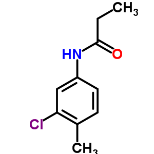 Propanamide,n-(3-chloro-4-methylphenyl)-Structure,709-97-7Structure Propanamide,n-(3-chloro-4-methylphenyl)- Structure,709-97-7Structure