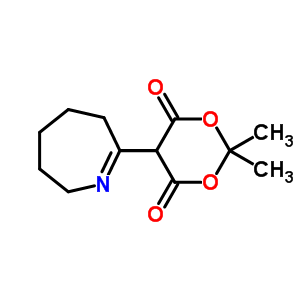 Isopropylidene hexahydroazepin-2-ylidene malonateStructure,70912-54-8Structure Isopropylidene hexahydroazepin-2-ylidene malonate Structure,70912-54-8Structure