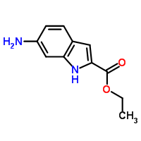 (9ci)-6-氨基-1H-吲哚-2-羧酸乙酯結(jié)構(gòu)式_71056-60-5結(jié)構(gòu)式