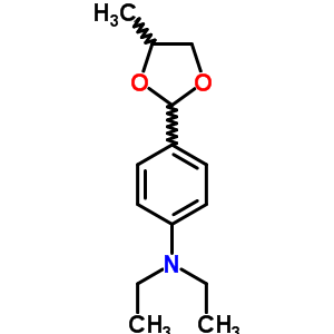 N,n-diethyl-4-(4-methyl-1,3-dioxolan-2-yl)anilineStructure,7144-76-5Structure N,n-diethyl-4-(4-methyl-1,3-dioxolan-2-yl)aniline Structure,7144-76-5Structure