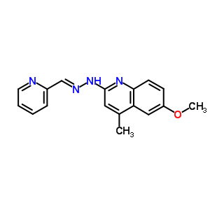 2-Pyridinecarboxaldehyde,2-(6-methoxy-4-methyl-2-quinolinyl)hydrazoneStructure,71508-83-3Structure 2-Pyridinecarboxaldehyde,2-(6-methoxy-4-methyl-2-quinolinyl)hydrazone Structure,71508-83-3Structure