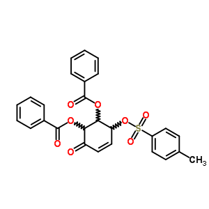 [4s-(4a,5b,6a)]-(9ci)-5,6-雙(苯甲?；趸?-4-[[(4-甲基苯基)磺?；鵠氧基]-2-環(huán)己烯-1-酮結(jié)構(gòu)式_72263-11-7結(jié)構(gòu)式