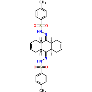 N-[[(4aS,8aR,9aR,10aS)-10-[(4-甲基苯基)磺?；禄鵠-1,4,4a,5,8,8a,9a,10a-八氫蒽-9-基]氨基]-4-甲基-苯磺酰胺結(jié)構(gòu)式_72284-68-5結(jié)構(gòu)式
