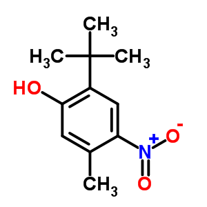Phenol, 2-(1, 1-dimethylethyl)-5-methyl-4-nitro-Structure,72373-70-7Structure Phenol, 2-(1, 1-dimethylethyl)-5-methyl-4-nitro- Structure,72373-70-7Structure