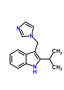 3-(1H-咪唑-1-甲基)-2-(1-甲基乙基)-1H-吲哚結(jié)構(gòu)式_72818-36-1結(jié)構(gòu)式