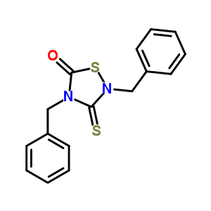 2,4-Dibenzyl-5-oxothiadiazolidine-3-thioneStructure,72966-20-2Structure 2,4-Dibenzyl-5-oxothiadiazolidine-3-thione Structure,72966-20-2Structure