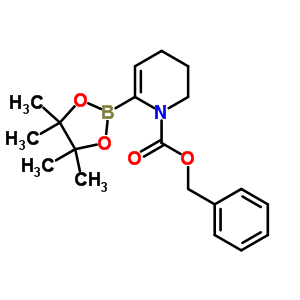 1-Cbz-6-(4,4,5,5-四甲基-[1,3,2]二噁硼烷-2-基)-1,2,3,4-四氫吡啶結(jié)構(gòu)式_731852-88-3結(jié)構(gòu)式