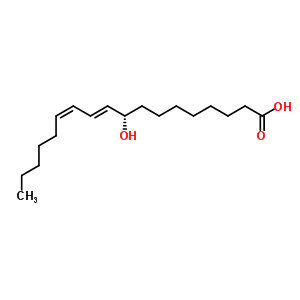 (9S,10e,12z)-9-hydroxyoctadeca-10,12-dienoic acidStructure,73543-67-6Structure (9S,10e,12z)-9-hydroxyoctadeca-10,12-dienoic acid Structure,73543-67-6Structure