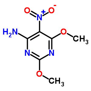 4-Pyrimidinamine, 2, 6-dimethoxy-5-nitro-Structure,73978-74-2Structure 4-Pyrimidinamine, 2, 6-dimethoxy-5-nitro- Structure,73978-74-2Structure