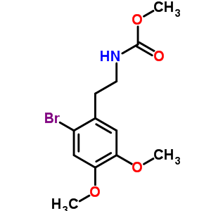 N-[2-(2-溴-4,5-二甲氧基苯基)乙基]-氨基甲酸甲酯結(jié)構(gòu)式_74054-31-2結(jié)構(gòu)式
