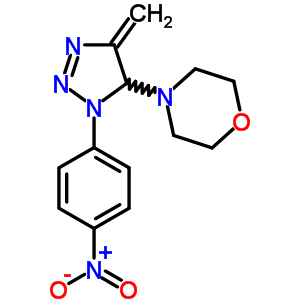 4-[4,5-二氫-4-亞甲基-1-(4-硝基苯基)-1H-1,2,3-噻唑-5-基]-嗎啉結(jié)構(gòu)式_74073-15-7結(jié)構(gòu)式