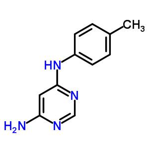 N-(4-methylphenyl)pyrimidine-4,6-diamineStructure,7460-36-8Structure N-(4-methylphenyl)pyrimidine-4,6-diamine Structure,7460-36-8Structure