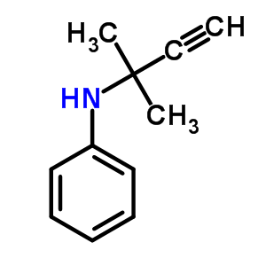 (1,1-Dimethyl-prop-2-ynyl)-phenyl-amineStructure,7471-09-2Structure (1,1-Dimethyl-prop-2-ynyl)-phenyl-amine Structure,7471-09-2Structure