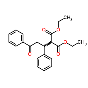 2-(3-氧代-1,3-二苯基-丙基)-丙二酸二乙酯結構式_7472-83-5結構式