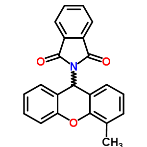 1H-isoindole-1,3(2h)-dione,2-(4-methyl-9h-xanthen-9-yl)-Structure,7473-55-4Structure 1H-isoindole-1,3(2h)-dione,2-(4-methyl-9h-xanthen-9-yl)- Structure,7473-55-4Structure