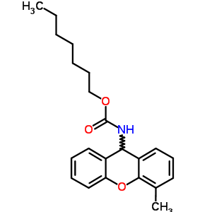 Heptyl n-(4-methyl-9h-xanthen-9-yl)carbamateStructure,7473-59-8Structure Heptyl n-(4-methyl-9h-xanthen-9-yl)carbamate Structure,7473-59-8Structure