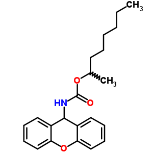 辛烷-2-基 N-(9H-氧雜蒽-9-基)氨基甲酸酯結構式_7473-60-1結構式