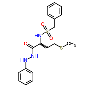 N-[1-(苯胺氨基甲酰)-3-甲基磺?；?丙基]-1-苯基-甲烷磺酰胺結(jié)構(gòu)式_7475-22-1結(jié)構(gòu)式