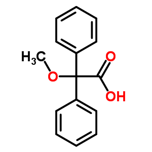 2-Methoxy-2,2-diphenyl-acetic acidStructure,7475-61-8Structure 2-Methoxy-2,2-diphenyl-acetic acid Structure,7475-61-8Structure