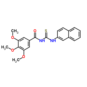 3,4,5-Trimethoxy-n-(naphthalen-2-ylthiocarbamoyl)benzamideStructure,74822-81-4Structure 3,4,5-Trimethoxy-n-(naphthalen-2-ylthiocarbamoyl)benzamide Structure,74822-81-4Structure