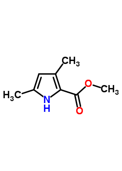 (9ci)-3,5-二甲基-1H-吡咯-2-羧酸甲酯結構式_74999-36-3結構式