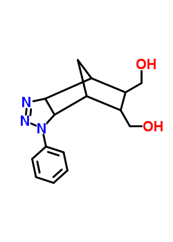 4,7-Methano-1h-1,2,3-benzotriazole-5,6-dimethanol, 3a,4,5,6,7,7a-hexahydro-1-phenyl-Structure,7500-01-8Structure 4,7-Methano-1h-1,2,3-benzotriazole-5,6-dimethanol, 3a,4,5,6,7,7a-hexahydro-1-phenyl- Structure,7500-01-8Structure