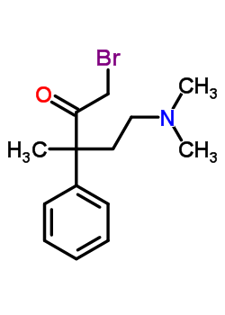 2-Pentanone,1-bromo-5-(dimethylamino)-3-methyl-3-phenyl-, hydrobromideStructure,7500-12-1Structure 2-Pentanone,1-bromo-5-(dimethylamino)-3-methyl-3-phenyl-, hydrobromide Structure,7500-12-1Structure