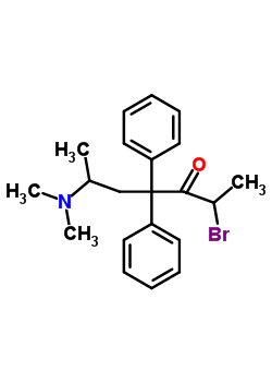 (9CI)-2-溴-6-(二甲基氨基)-4,4-二苯基-3-庚酮氫溴酸結(jié)構(gòu)式_7500-26-7結(jié)構(gòu)式