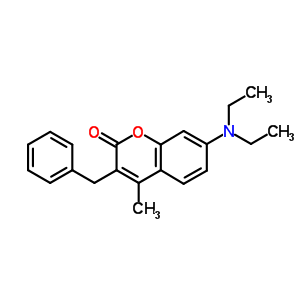 2H-1-benzopyran-2-one,7-(diethylamino)-4-methyl-3-(phenylmethyl)-Structure,7509-72-0Structure 2H-1-benzopyran-2-one,7-(diethylamino)-4-methyl-3-(phenylmethyl)- Structure,7509-72-0Structure