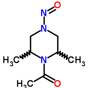 Piperazine,1-acetyl-2,6-dimethyl-4-nitroso-(9ci)Structure,75881-17-3Structure Piperazine,1-acetyl-2,6-dimethyl-4-nitroso-(9ci) Structure,75881-17-3Structure