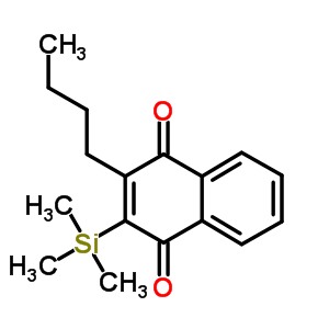 1,4-Naphthalenedione,2-butyl-3-(trimethylsilyl)-Structure,75909-64-7Structure 1,4-Naphthalenedione,2-butyl-3-(trimethylsilyl)- Structure,75909-64-7Structure