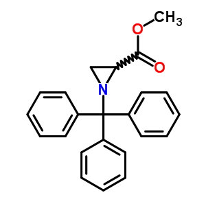Methyl 1-(triphenylmethyl)-2-aziridinecarboxylateStructure,76357-18-1Structure Methyl 1-(triphenylmethyl)-2-aziridinecarboxylate Structure,76357-18-1Structure