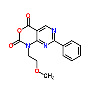 1-(2-甲氧基乙基)-7-苯基-1H-嘧啶并[4,5-d][1,3]噁嗪-2,4-二酮結(jié)構(gòu)式_76361-14-3結(jié)構(gòu)式