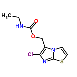 (9CI)-乙基氨基甲酸 (6-氯咪唑并[2,1-b]噻唑-5-基)甲酯結(jié)構(gòu)式_76919-56-7結(jié)構(gòu)式