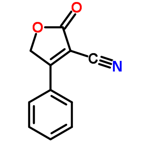 2-氧代-4-苯基-2,5-二氫-3-呋喃甲腈結(jié)構(gòu)式_7692-89-9結(jié)構(gòu)式